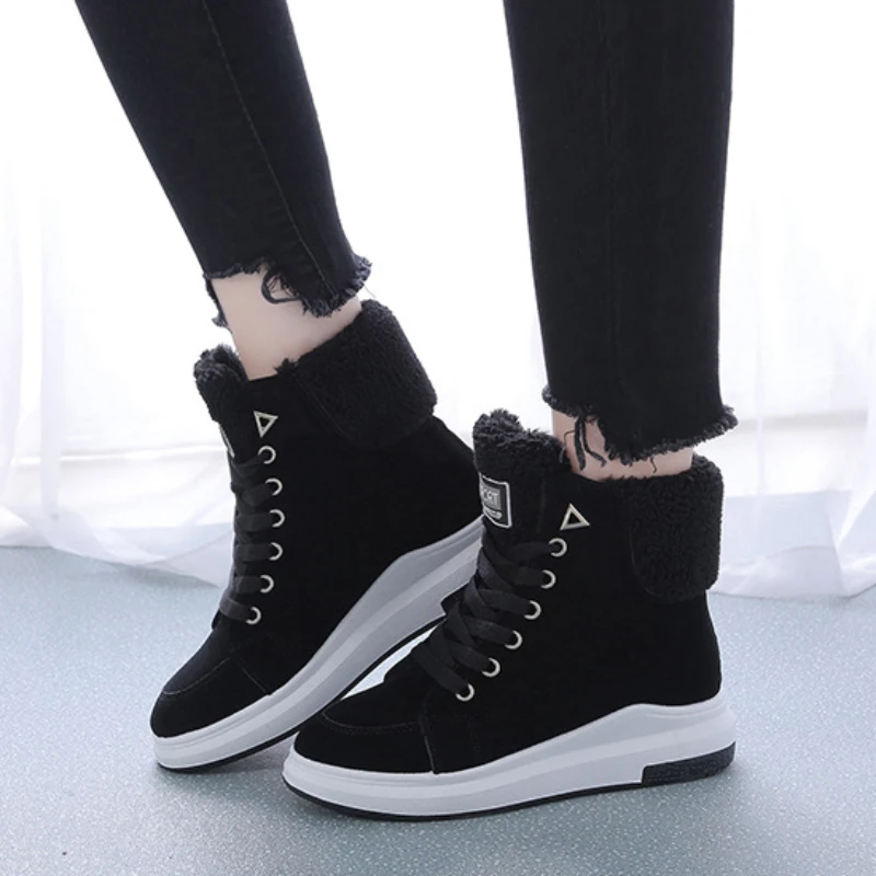 Women Boots Winter Warm Snow Boots Women Faux Suede Ankle Boots for Female Winter Shoes Botas Mujer Plush Shoes Woman