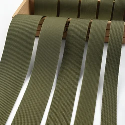 2/5/8/10M 20-50mm Nylon Webbing Armygreen Safety Belt Sling Lanyard Tapes Canvas Ribbon Strap Sewing Bias Decorative Accessories