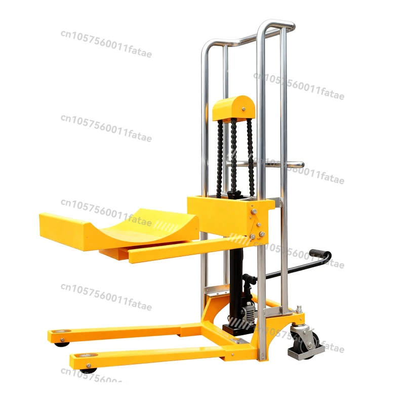 Rotatable Circular Arc Table Manual Hydraulic Stacking High Electric Lift Car Circular Roll Film Feeding