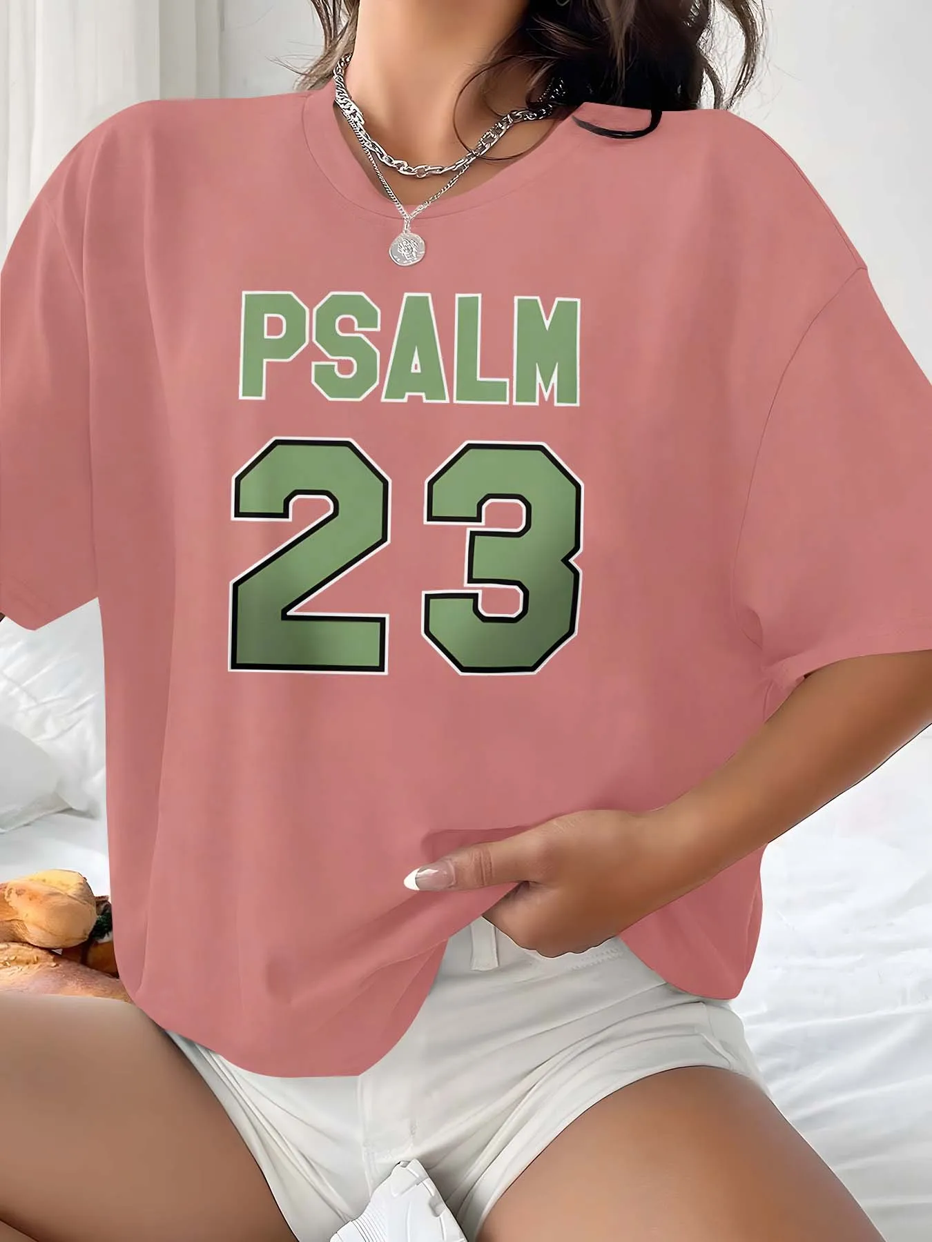 Ropa inspirada en Salmo 23 de talla grande para la gracia espiritual y el atractivo de la moda atemporal