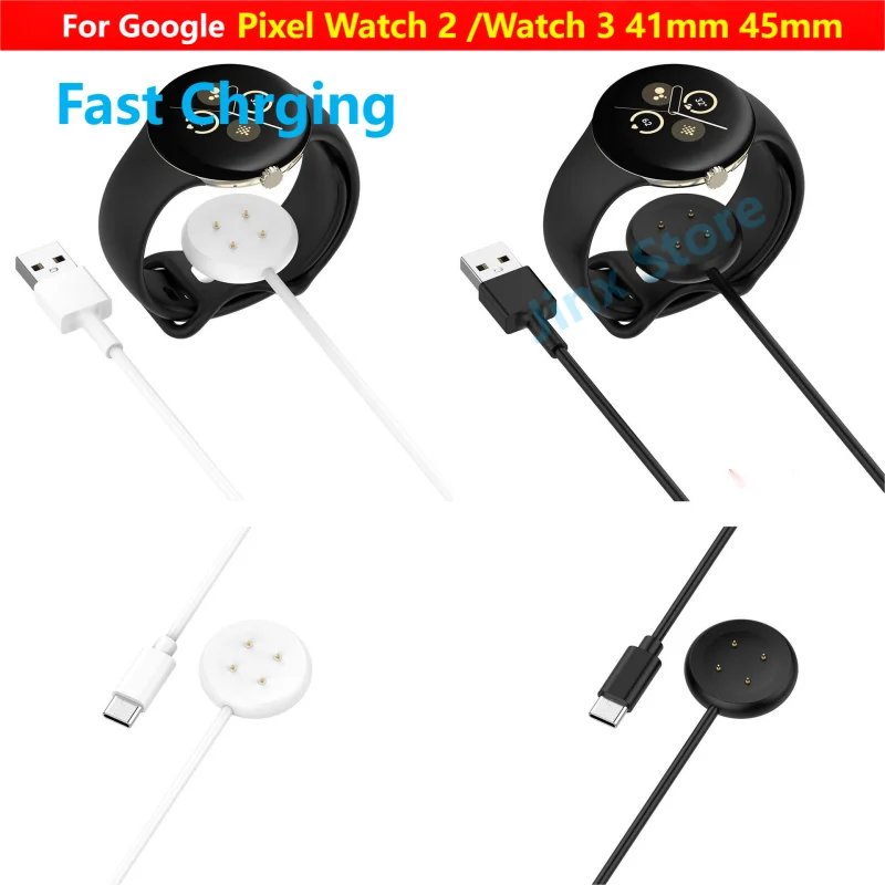 USB كابل شحن سريع شاحن مغناطيسي لساعة جوجل بيكسل 3 41 مللي متر 45 مللي متر USB-A نوع-C خط الحبل لملحقات جوجل بيكسل 2