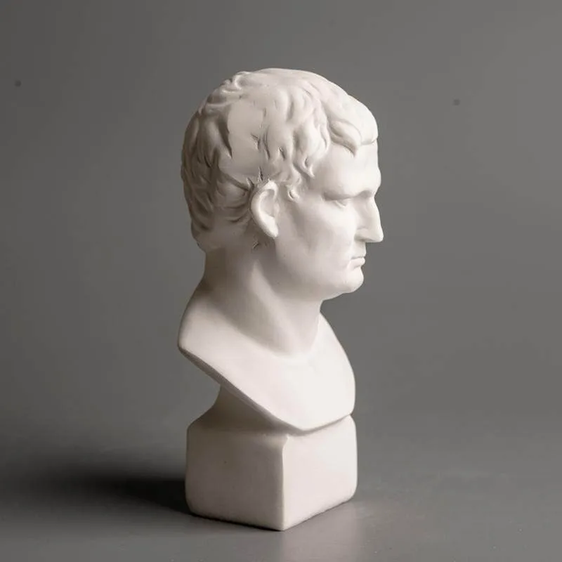 Agriba plaster head Nordic plaster statue sketch figure sculpture ornament set model room home decoration