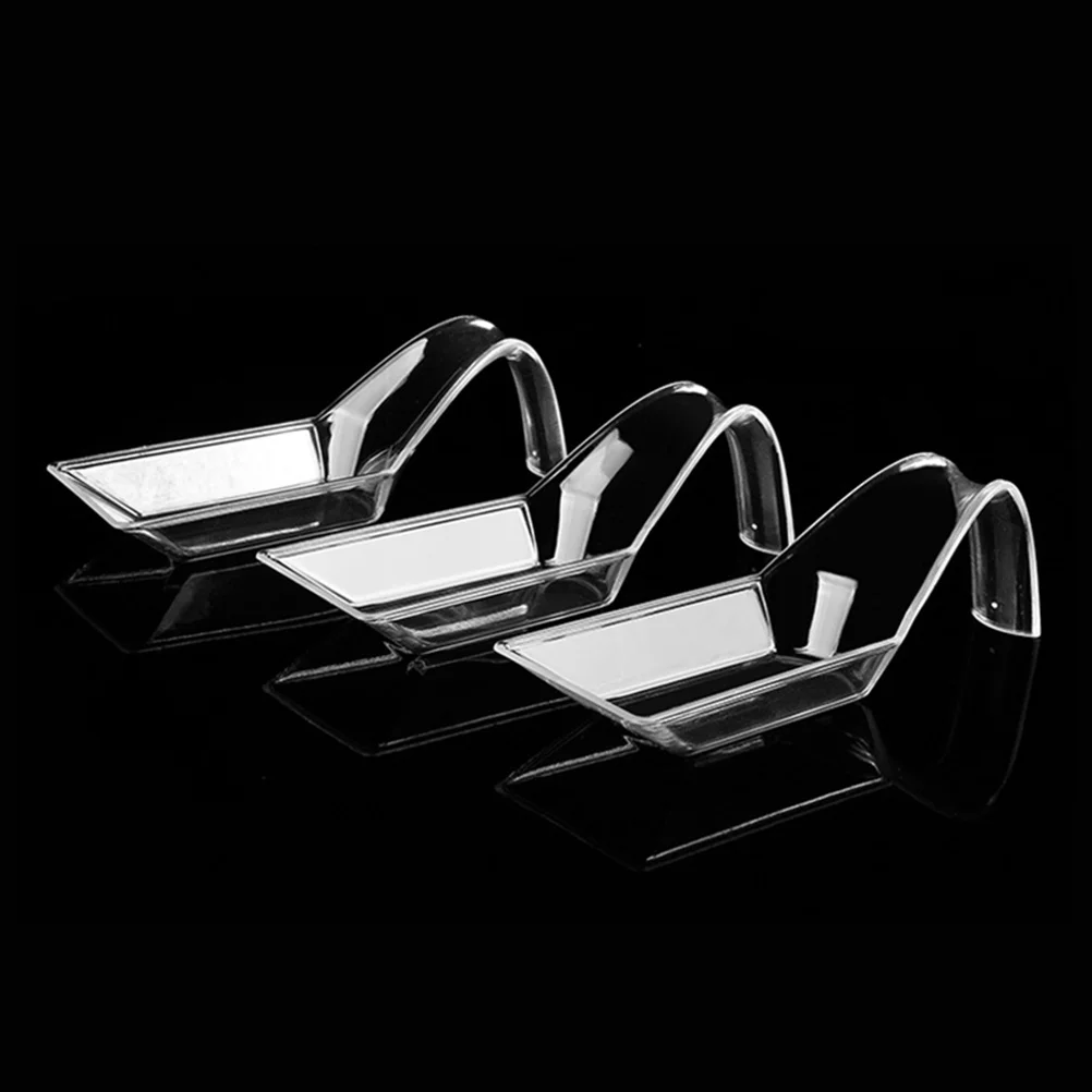 

50 Pcs Fruit Spoon Dessert Plates Creative Plastic Serving Platter Material Wedding Tray Mini Dish Kitchen Use
