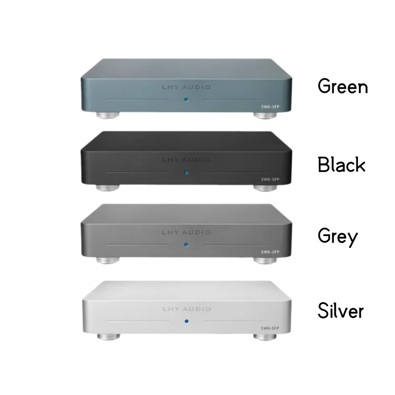 LHY AUDIO SW6-SFP audio HIFI fever switch fully linear DC powered OCXO constant temperature crystal oscillator