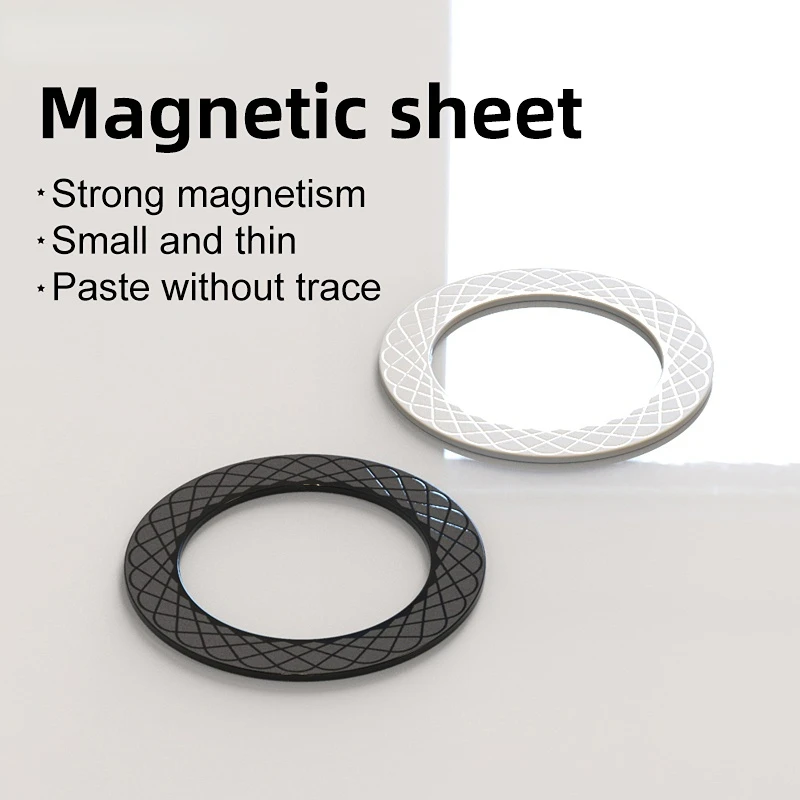 Magnetic Phone Ring Plate for Magsafe Wireless Charging Strong Magnet Sheet Sticker Car Phone Holder for iPhone 16 15 14 Xiaomi