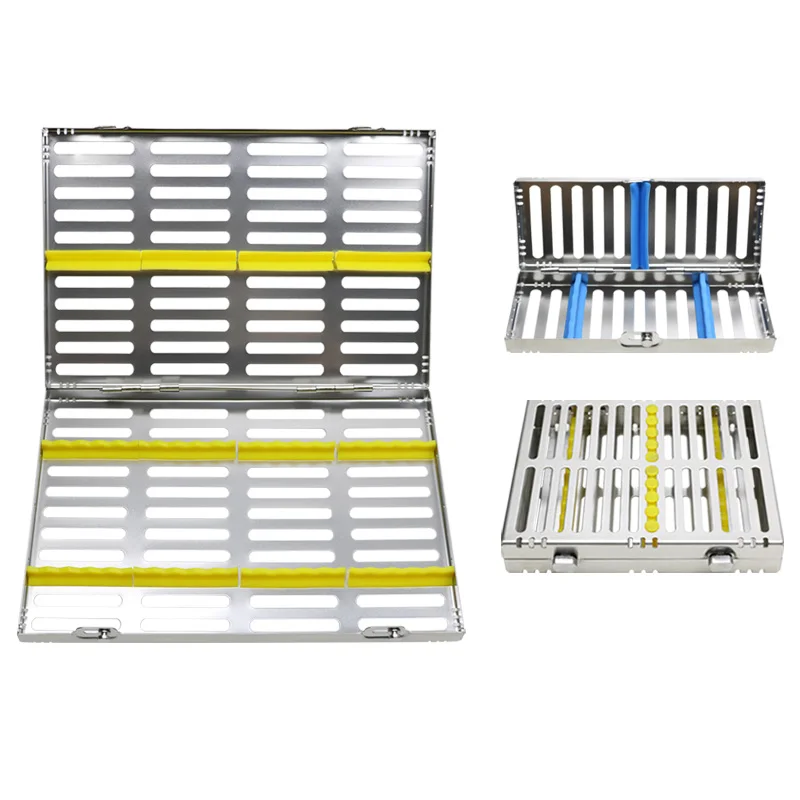 

Стоматологические кассетные файлы из нержавеющей стали, лоток для дезинфекции, автоклав, стерилизатор, лоток, коробка, инструмент, стоматологический инструмент 5/10/20