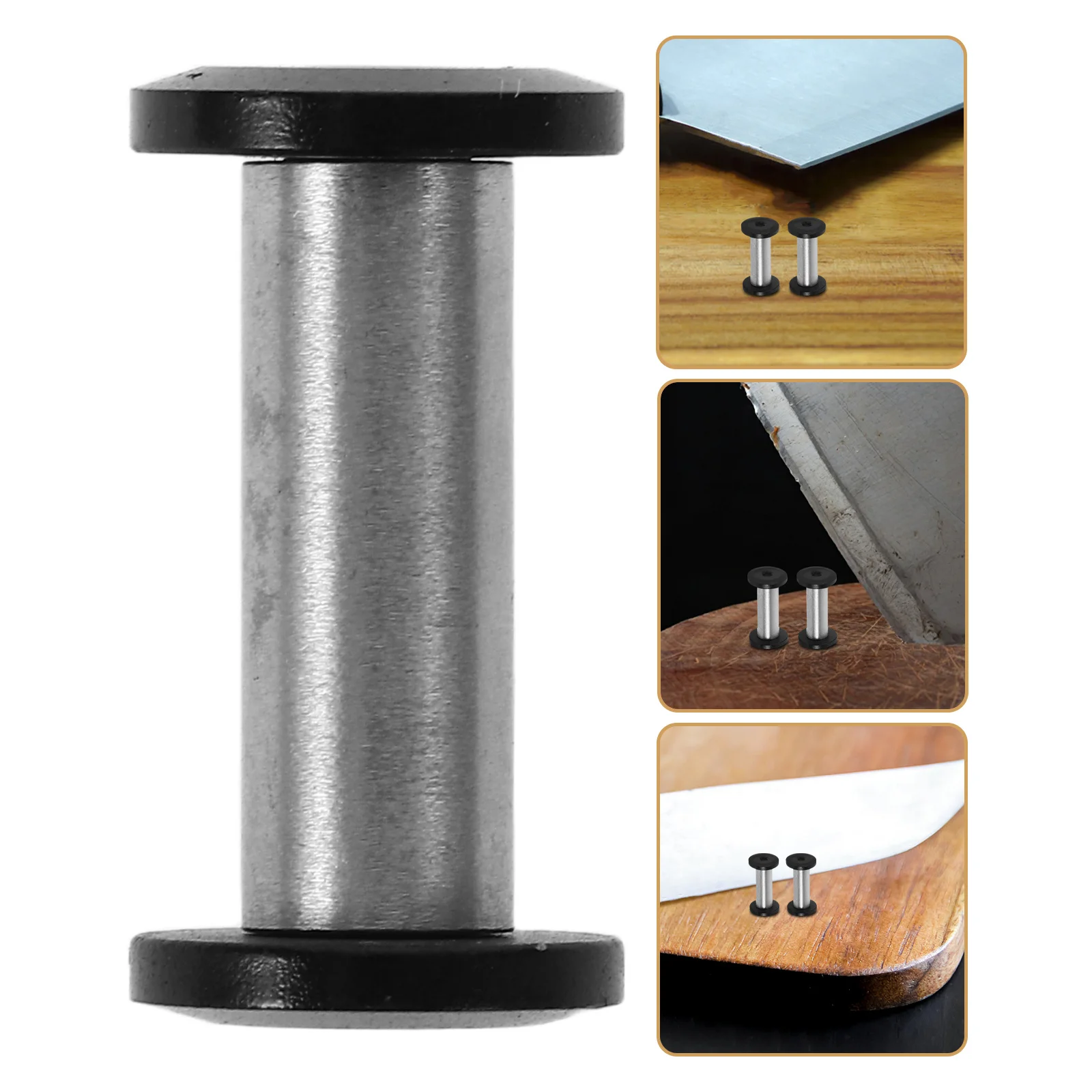 

2pcs Knife Handle Screws Stainless Steel Drive Durable Fasteners For Diy Knife Making Projects Metal Rivets