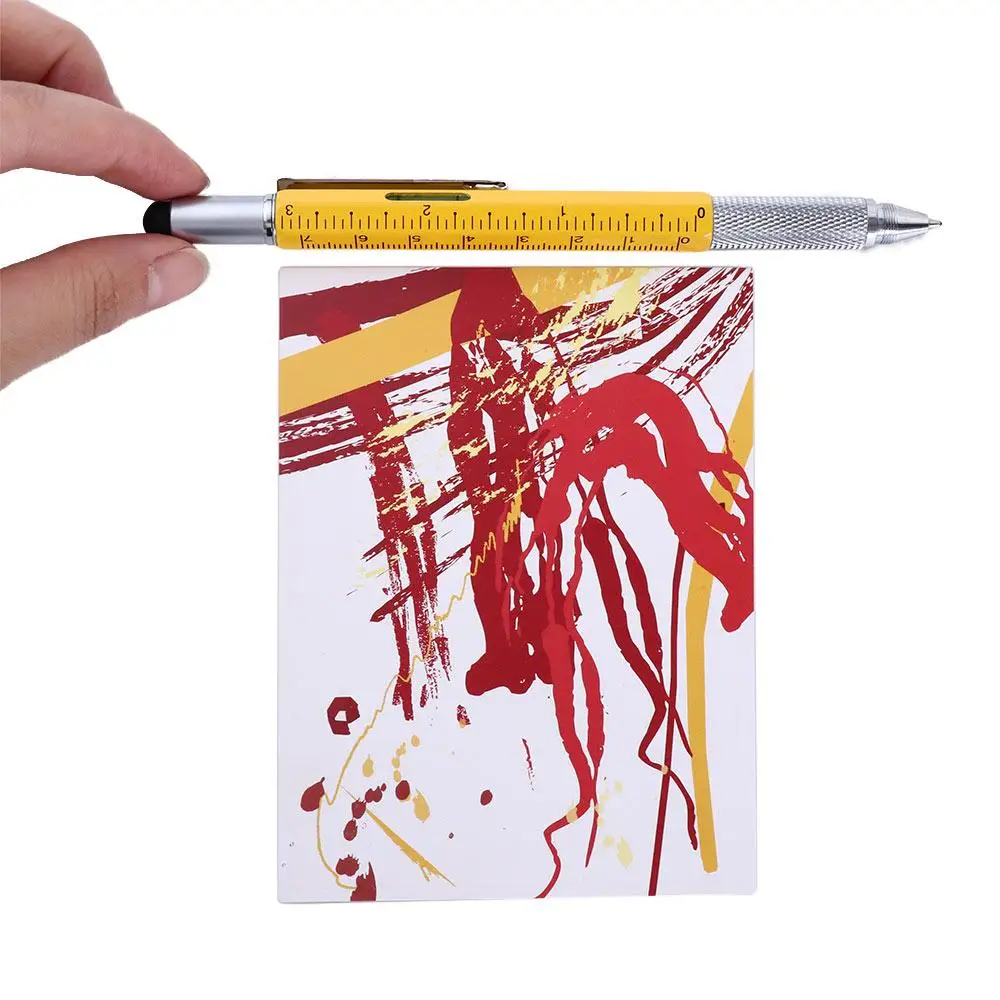 

With Scale Level Meter Gadget Mobile Phone Touch Screen Ballpoint Pen Cross Screwdriver Flat-blade Screwdriver Capaciative pen