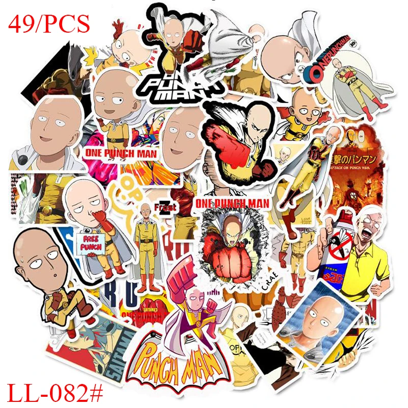 LL-082# 49/pcs PVC Anime Fist Series sticker Laptop collection Gift Home Decor Fridge Styling Mixed Stickers