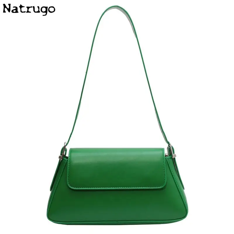 Candy Color Underarm Bag 2023 New Single Shoulder Bag Leather Small Underarm Pouch Design High Sense Versatile Fashion For Women