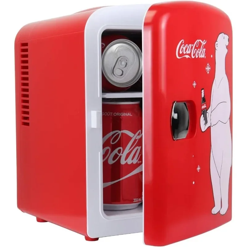 4L Portable Refrigerator/Warmer, Compact Personal Travel Refrigerator, Includes 12V and AC Power Cords