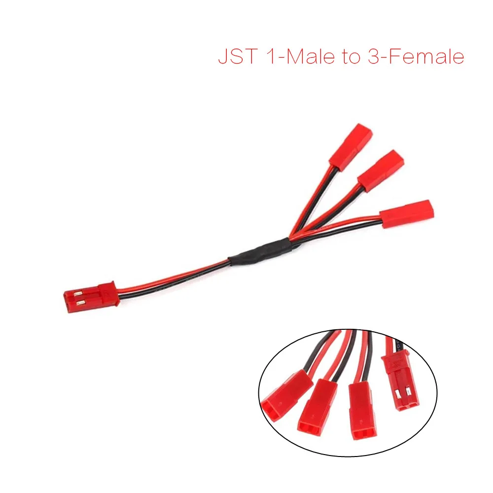 1PCS JST Stecker Y Kabel Stecker auf 2-Buchse (10cm/15cm/30cm) 22AWG Draht für DIY RC Lipo/NiMh Batterie Verbindung – Detail 2