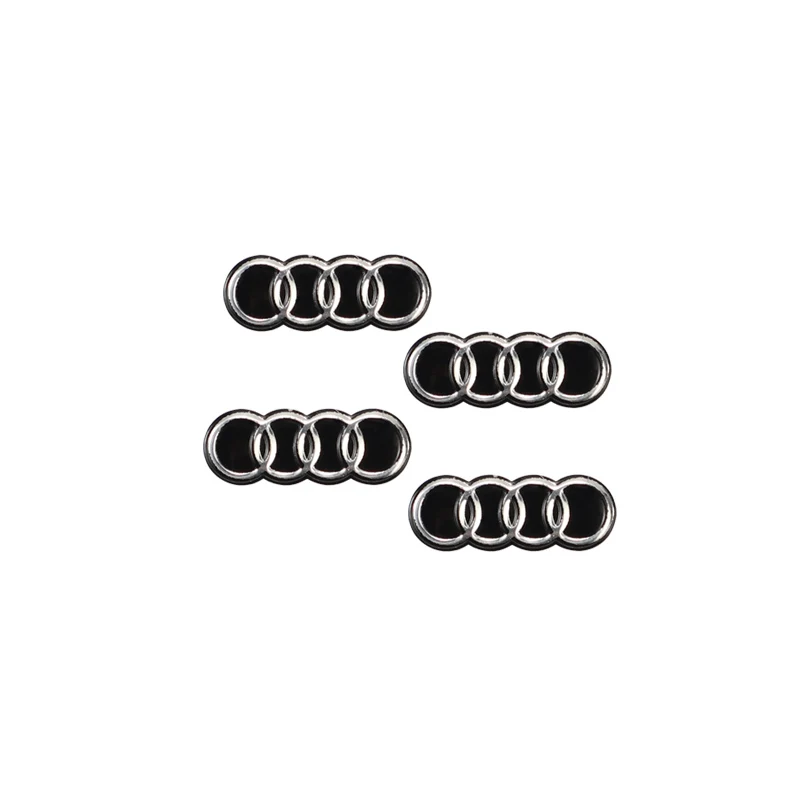 16mm Car Remote Key Sticker Aluminum Emblem Decal For Audi RS6 A1 A2 A3 A4 A5 A6 A7 A8 Q1 Q2 Q3 Q4 Q5 Q6 Q7 Q8 TT S5 B8 C6 B9 B6