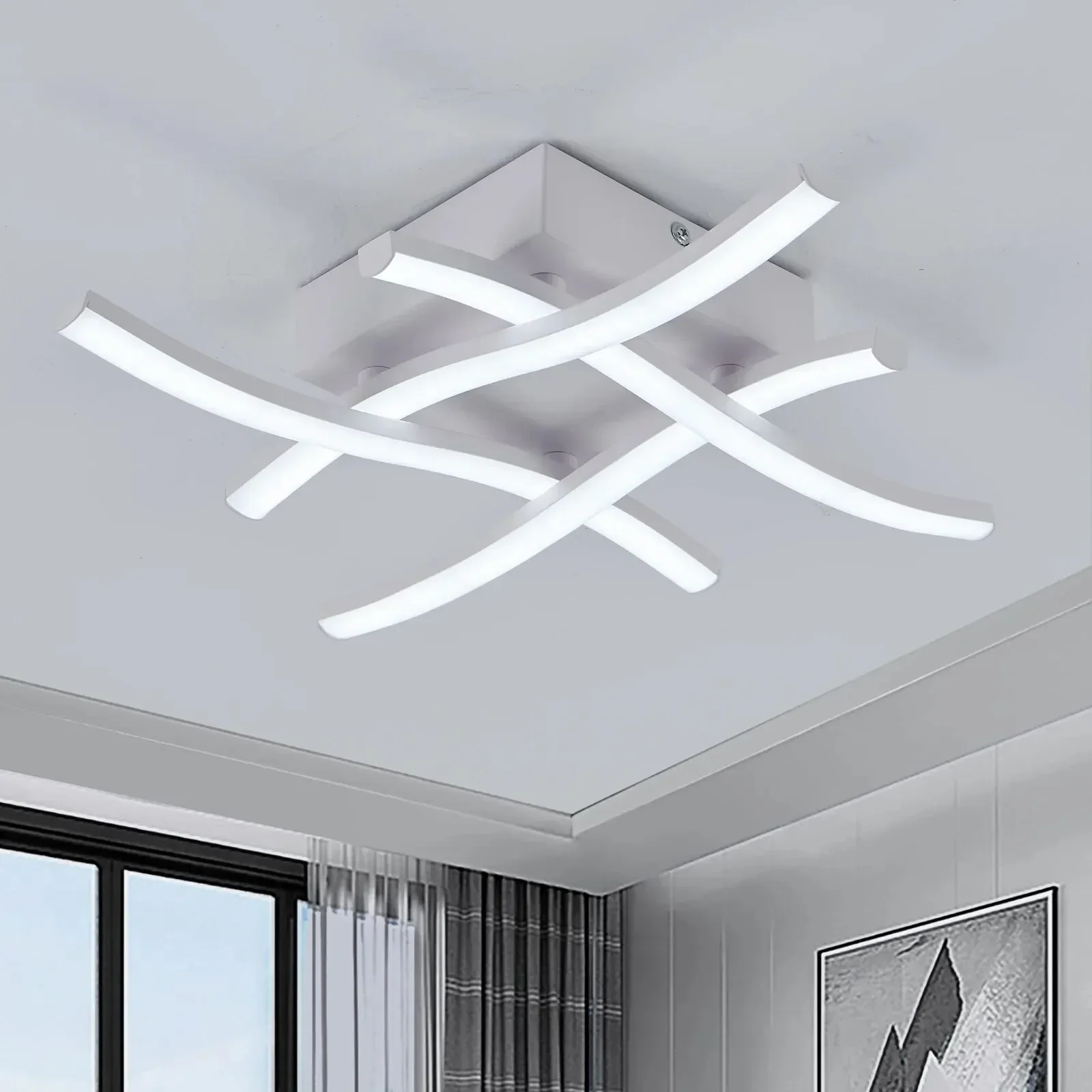 

24W Modern Led Ceiling Lights Chandelier Lighting AC90-260V Lamp For Room Living Decoration