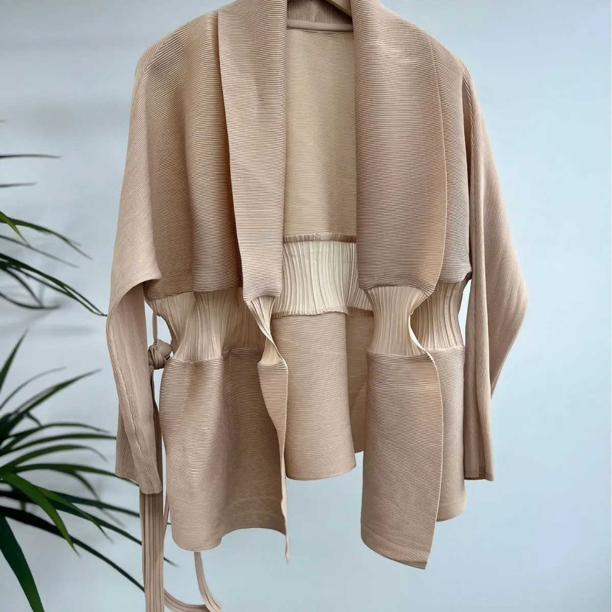 Miyake Pleated 2023 Cardigan Shawl Coat Women\'s Loose Fashion Comfortable Casual Pleated Top Elegant Summer New Clothing