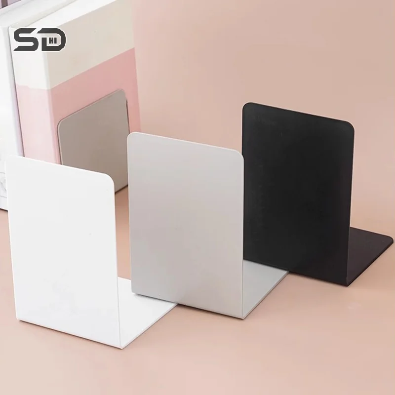 Minimalism Desktop Organizer L-shaped Desk Bookends Durable Display Book Stand Simple INS Books Support Rack