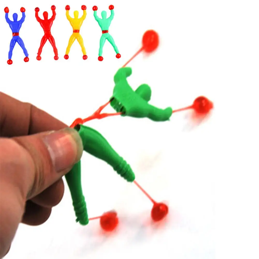 10/20Pcs Novelty Sticky Wall Climbing Climber Men Funny Sticky Stretchy Elastic Climbing Sticky Men Fun Gift for Kid Party Favor