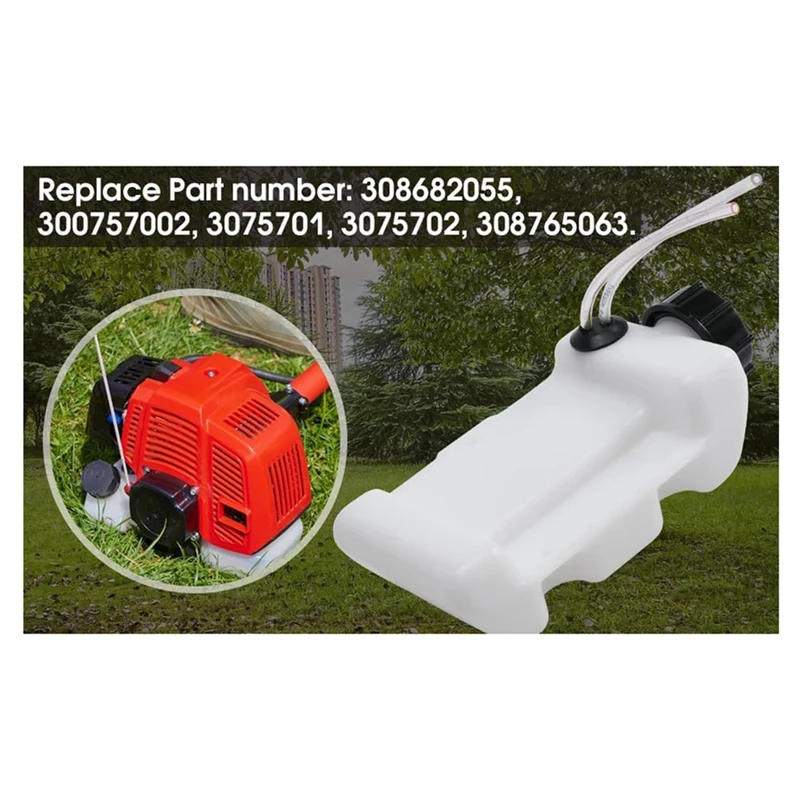 

308682055 Fuel Tank Assembly Compatible For Ryobi Homelite Toro String Trimmer RY254BC, RY251PH, RY252CS, RY253SSVNM Durable