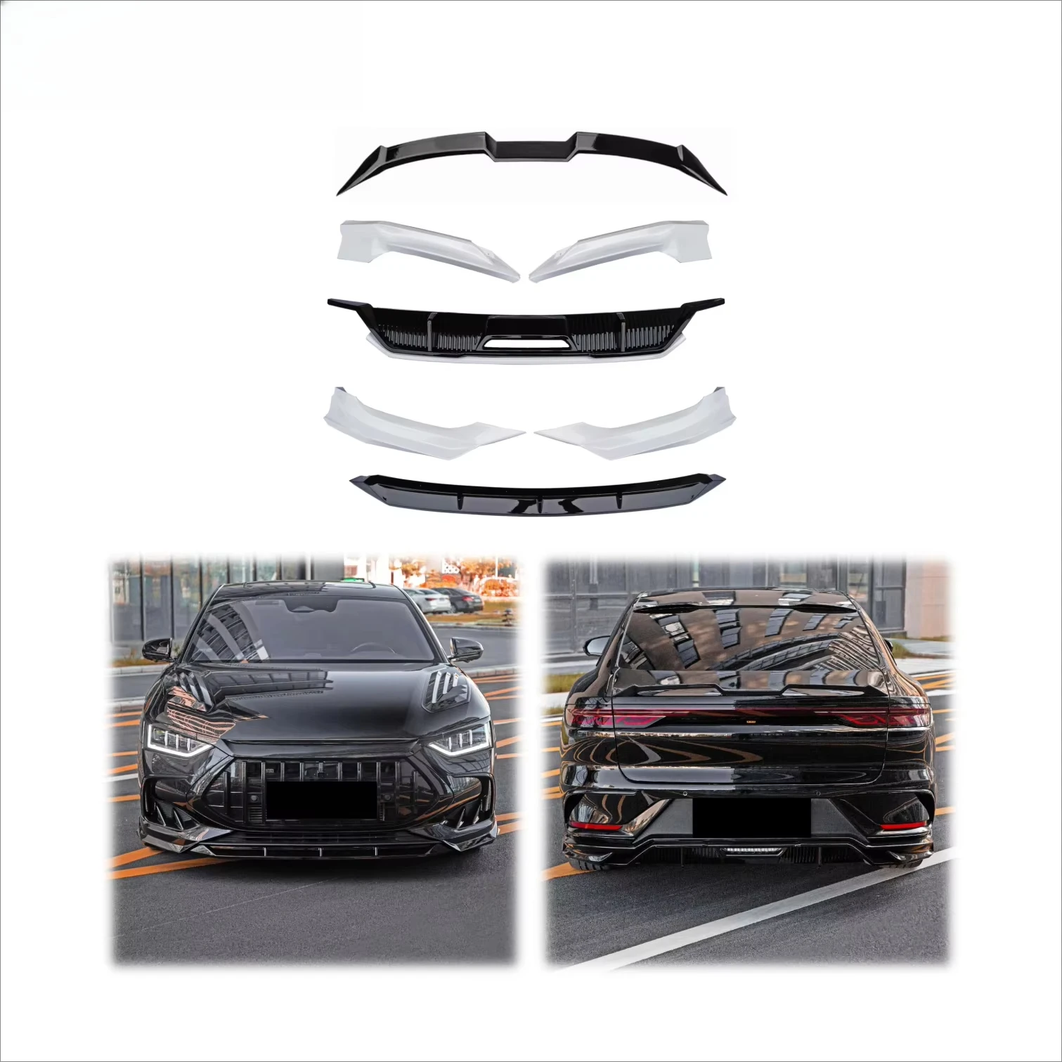 

2022-2025 Han DMi MC Bodykit Front Lip & Rear Lip Spoiler Diffuser Upgrade Exterior Bumper for New Energy Car
