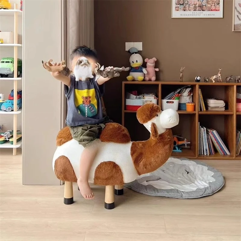 Home Camel Seat Animal Living Room Ornament Change Shoes