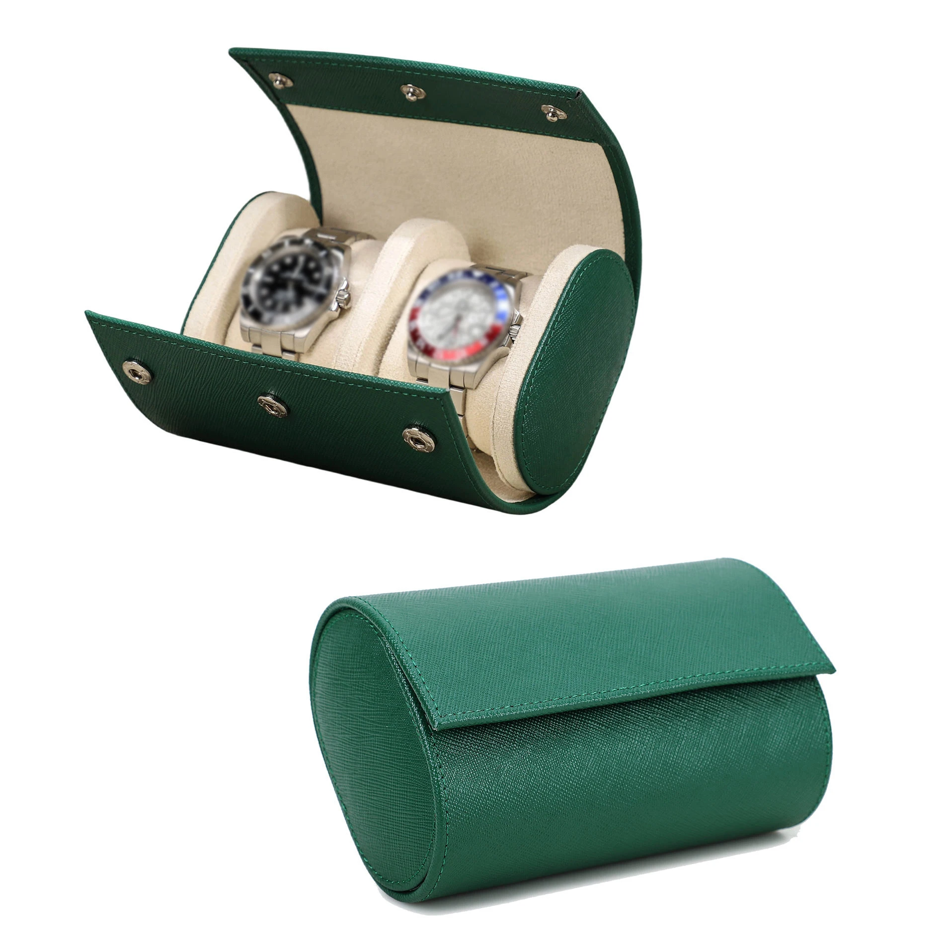 

Оптовый футляр для часов из высококачественной кожи сафьяно с возможностью нанесения логотипа, водонепроницаемый, премиальный дорожный чехол для часов CFG1002 с индивидуальным логотипом