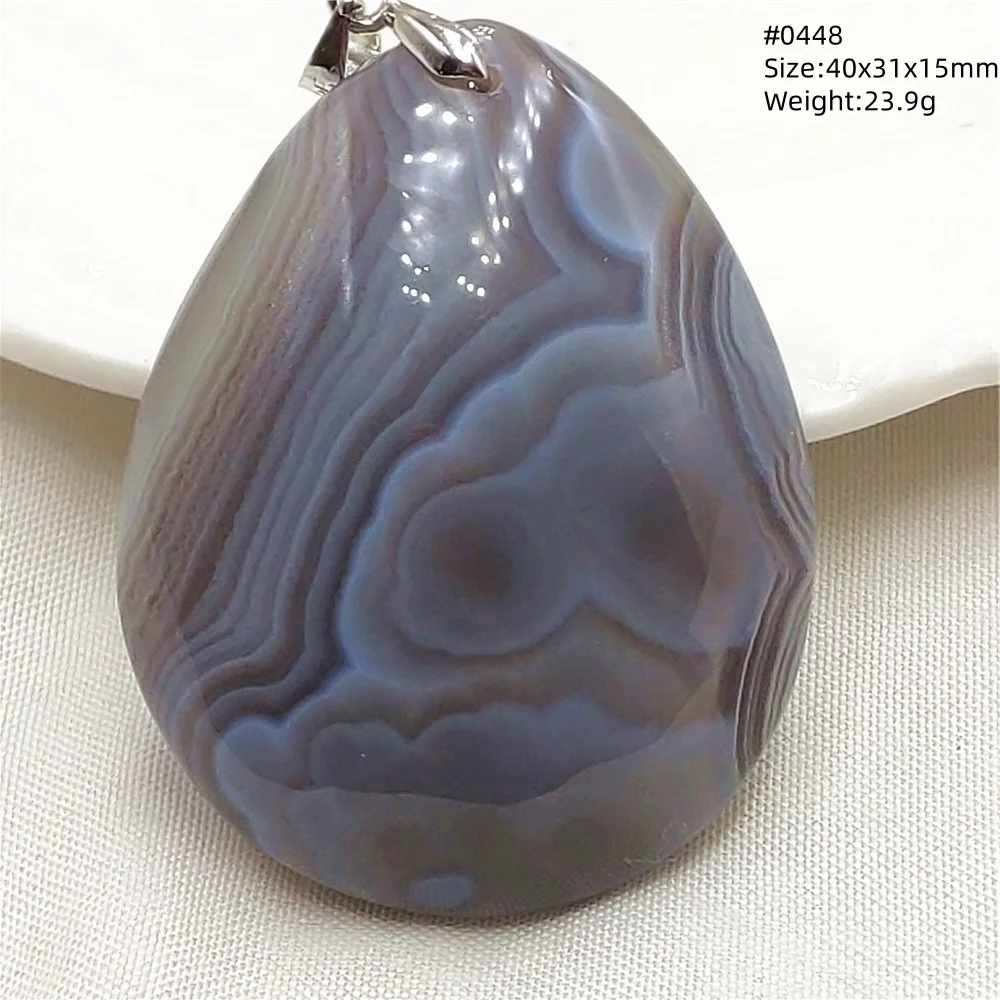 MUKO GEMS Persian Agate Pendant Necklace Brown 4