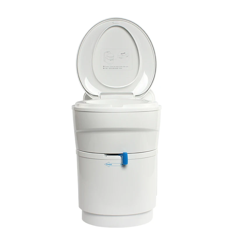 ملحقات RV عالية الجودة، أبيض كهربائي خفيف الوزن PP، صندوق قابل للدوران، مرحاض RV