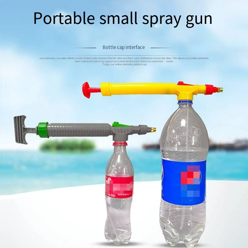 

Universal Bottle Spray Gun for Gardening, Cleaning and Disinfection, Adjustable Brass Nozzle with One-Button Control