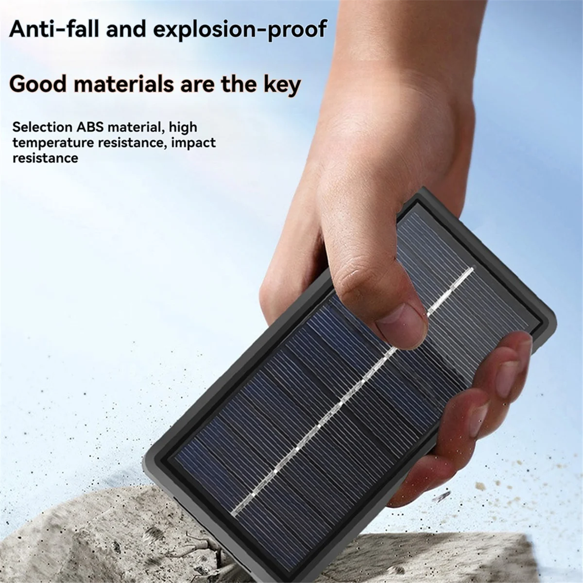 Solar Battery Charger 2 Slot Battery Charger Powerbank Case Lithium Battery Charging Bank Shell for 18650 21700