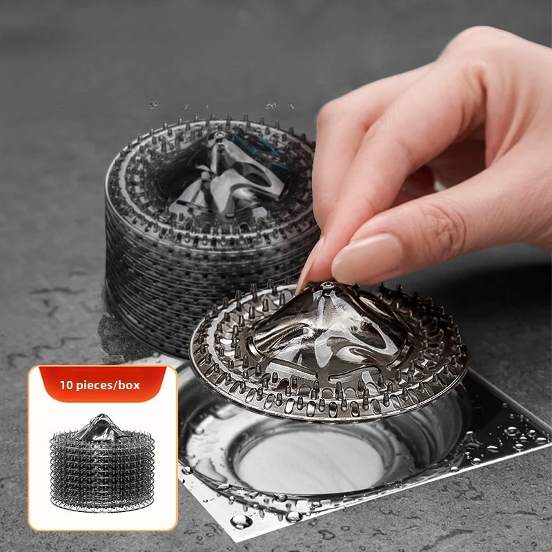 

Disposable Anti-Clogging Floor Drain Hair Filter Silicone Iceberg Fit for Homeowners Bathroom Shower Sink Hair Catcher Filter