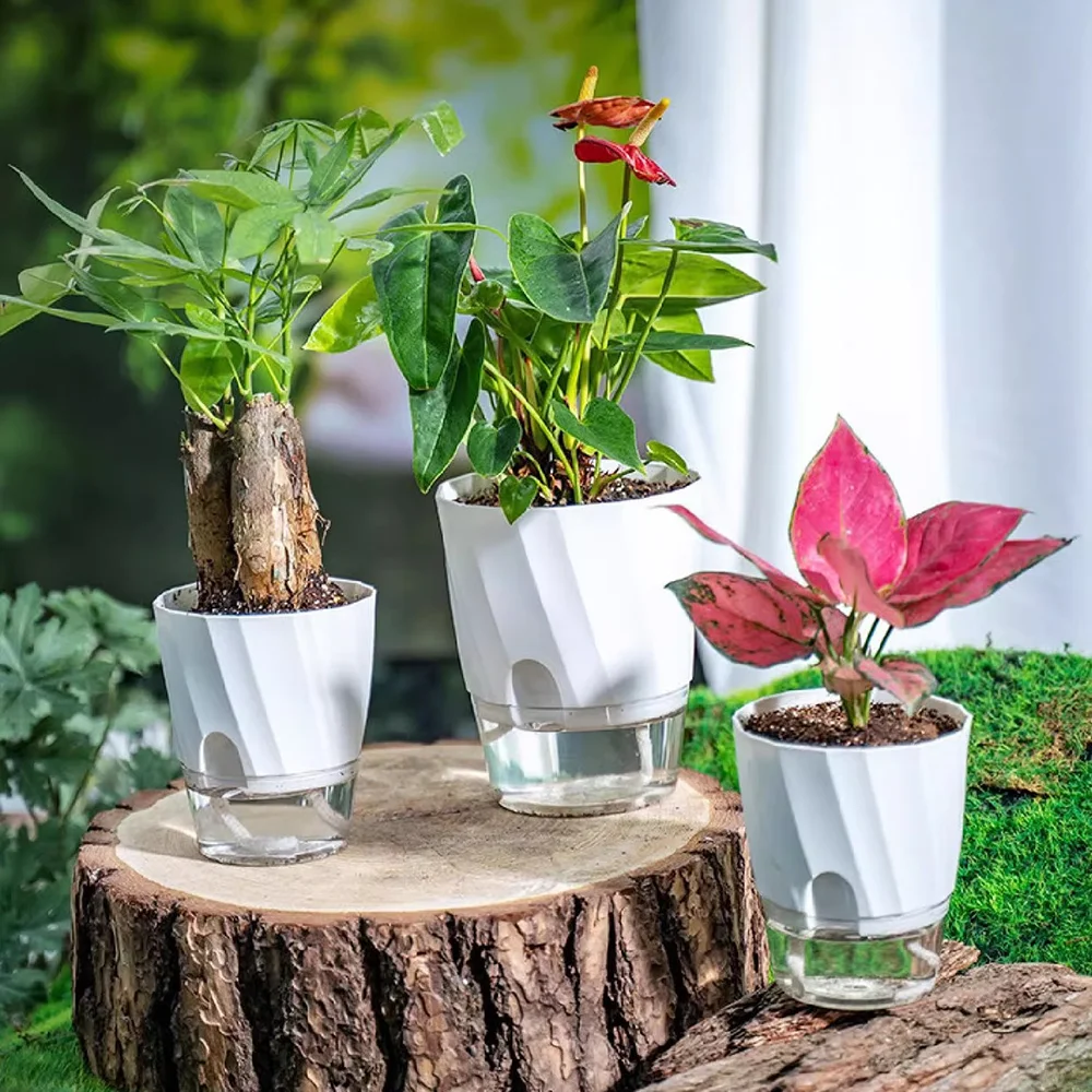 

Macetas decorativas Самополивная кашпо, утолщенный пластиковый горшок S/M/L для Pothos Orchid, дома, сада, балкона