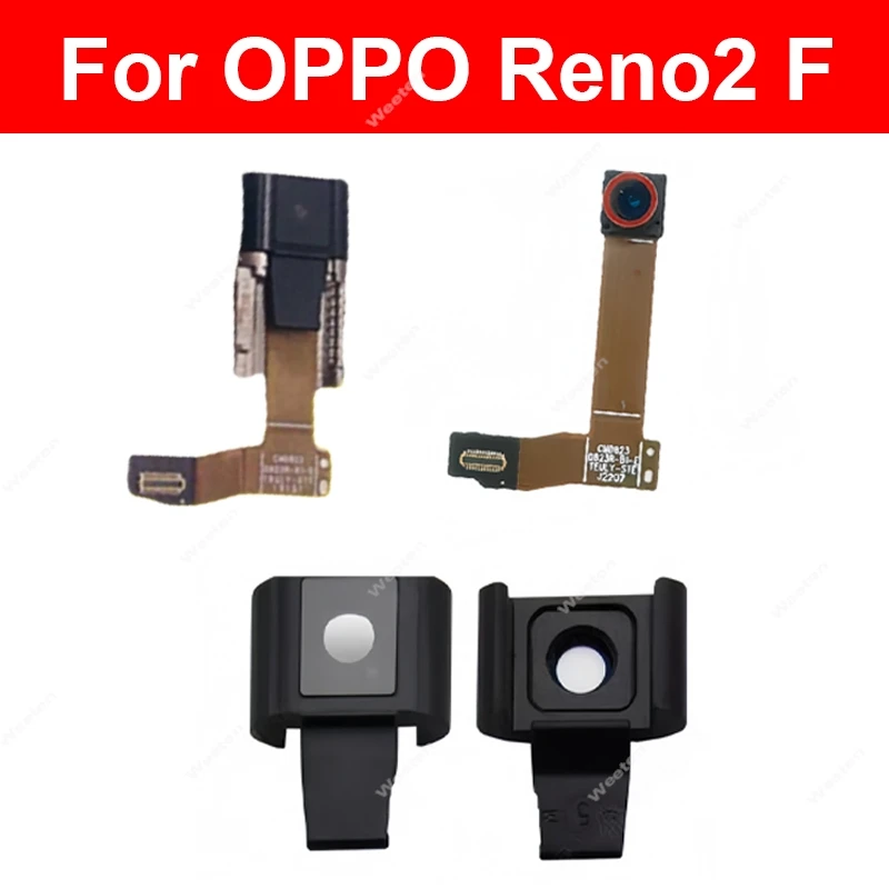 

Front Camera Lens Frame For OPPO Reno 2 F Reno2 F Front Lift Cover Frame Lens Rear Camera Connector Module Flex Cable Repair
