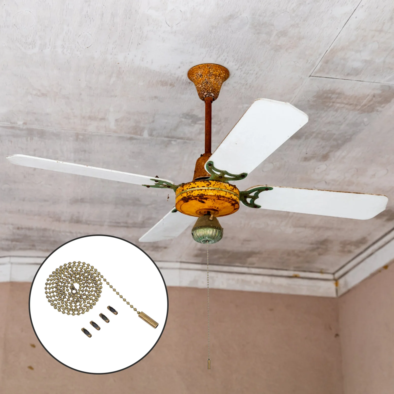 

Long Beaded Pull Chain for Light Fixtures Ceiling Fan Pull Chain Switch Replacement Decorative Lamp Accessory Easy Install