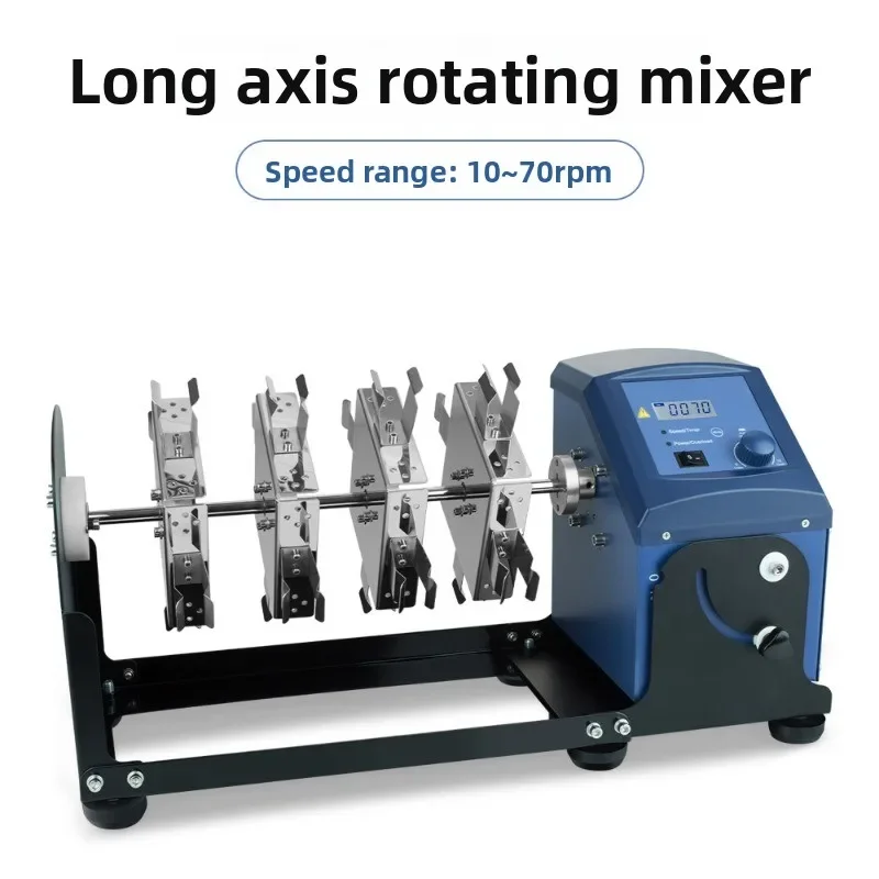 Long axis rotary mixer, laboratory multi-tube vortex mixer