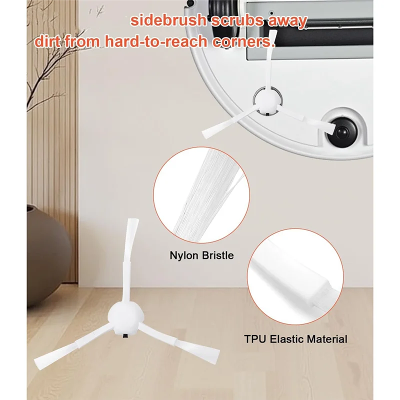 

A53Q-For Xiaomi X20+/X10+/Dreame L10s Ultra/L10 Ultra/L10 Prime Robot Vacuum Cleaner Main Side Brush Hepa Filter Mop Bags