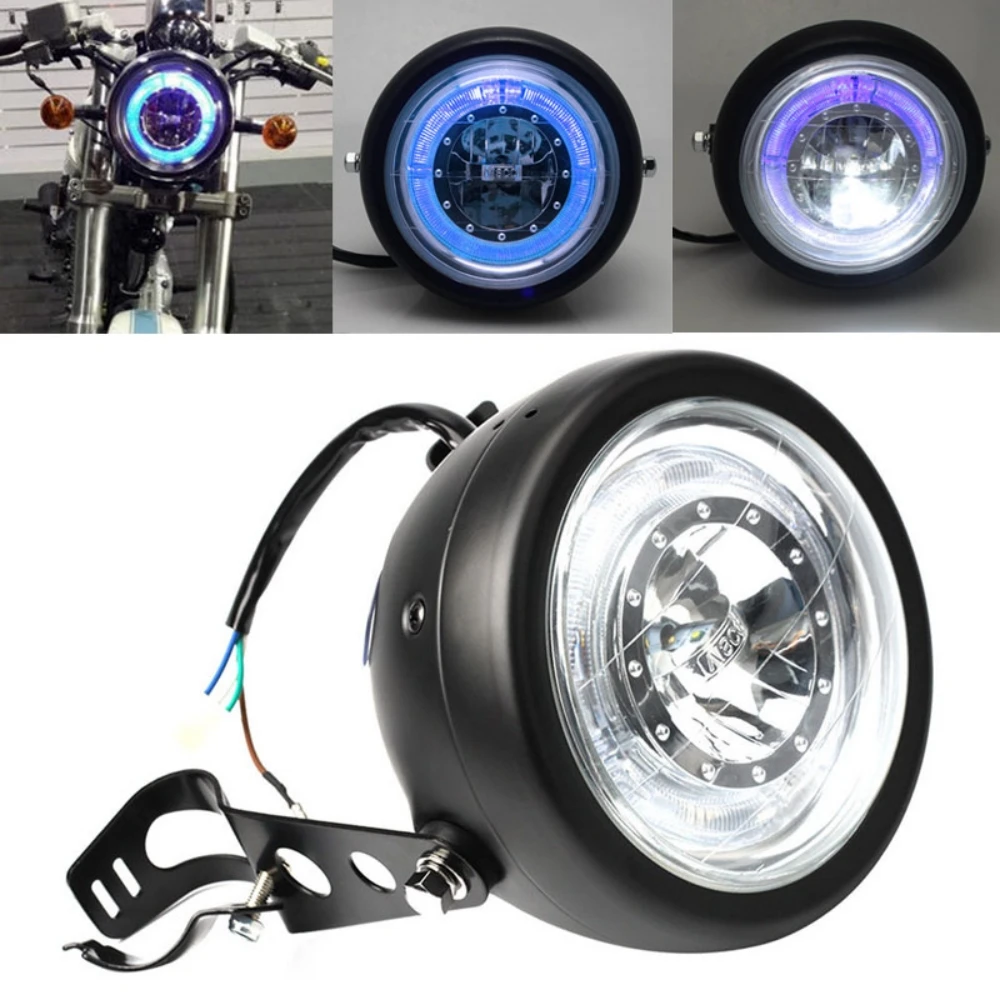 

Universal 6.5 Inch LED Motorcycle Headlight 6.5" Round Led Head Light For Harley Sportster Cafe Racer Honda Yamaha Suzuki Custom