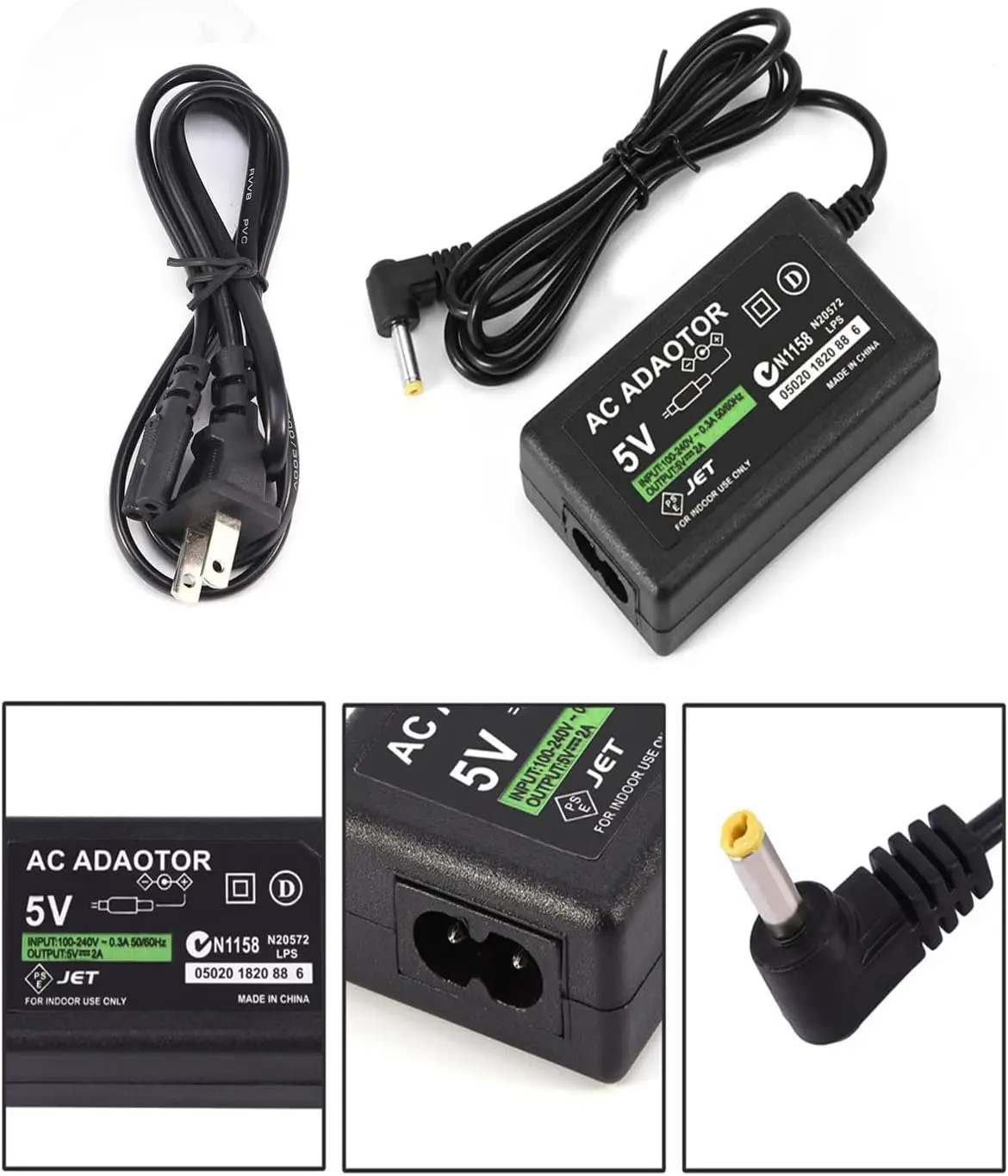AC Adapter  5V For PSP 1000 2000 3000 Series Game Console Compatible with PSP Charger Power Supply Cord For Sony PSP Accessorie image 6