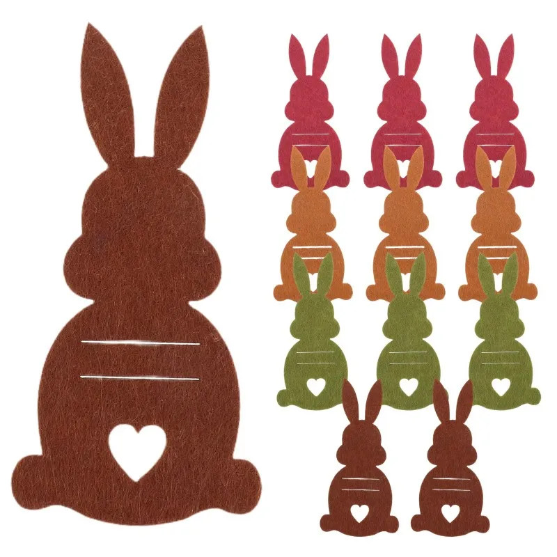 10pcs Easter Bunny Coin Clip Party Plate Bunny Mini Money Clip Cartoon Felt Bunny Money Clip