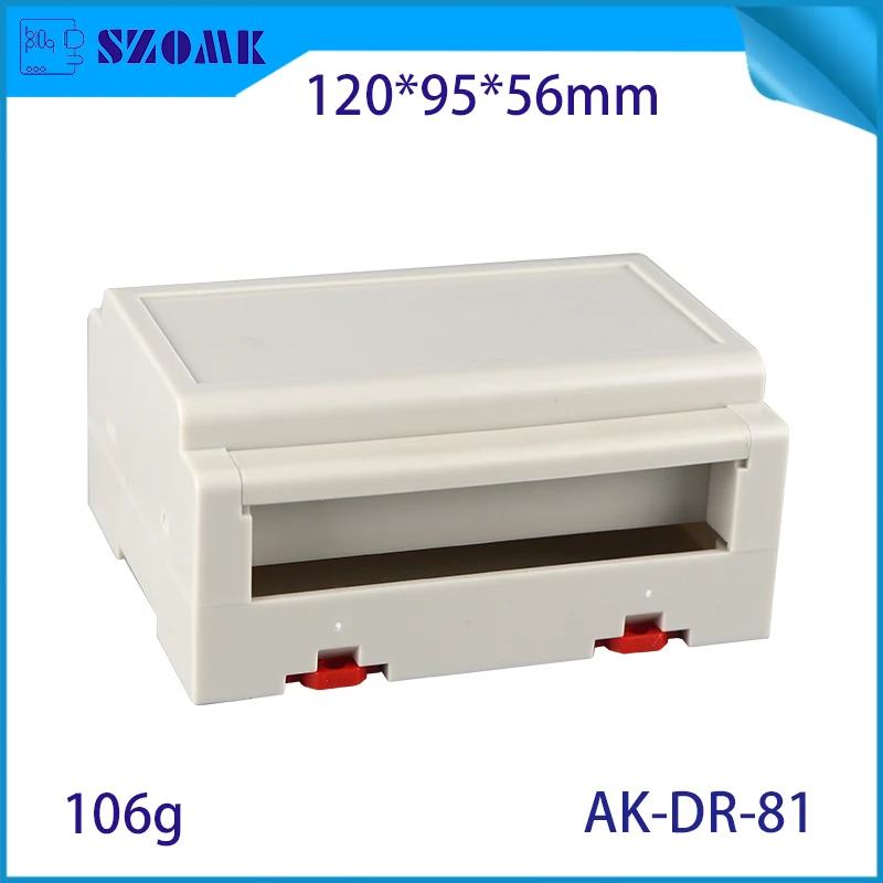 SZOMK Plastic enclosure AK-DR-81120*95*56mm din rail abs enclosure injection plastic mold electronics enclosure plastic