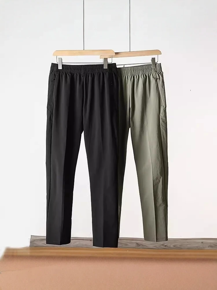 

Новые мужские легкие летние брюки для активного отдыха: дышащие, прямого кроя, быстросохнущие, эластичные, тонкие, для повседневной носки