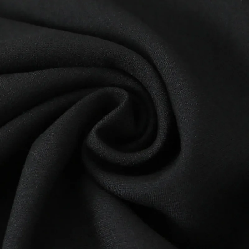 กางเกงขายาวทรงตรงไซส์ใหญ่พิเศษ 4XL สำหรับผู้หญิง สไตล์มินิมอล ลำลอง เรียบง่าย สีดำ คลาสสิก เอวสูง ความยาวเต็มตัว รุ่น 9316