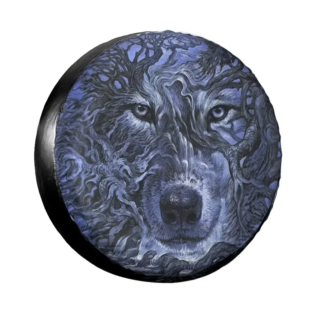 

Wolf Tree Spare Tire Cover For Mitsubish Animal Car Wheel Protectors Accessories 14-17 Inch