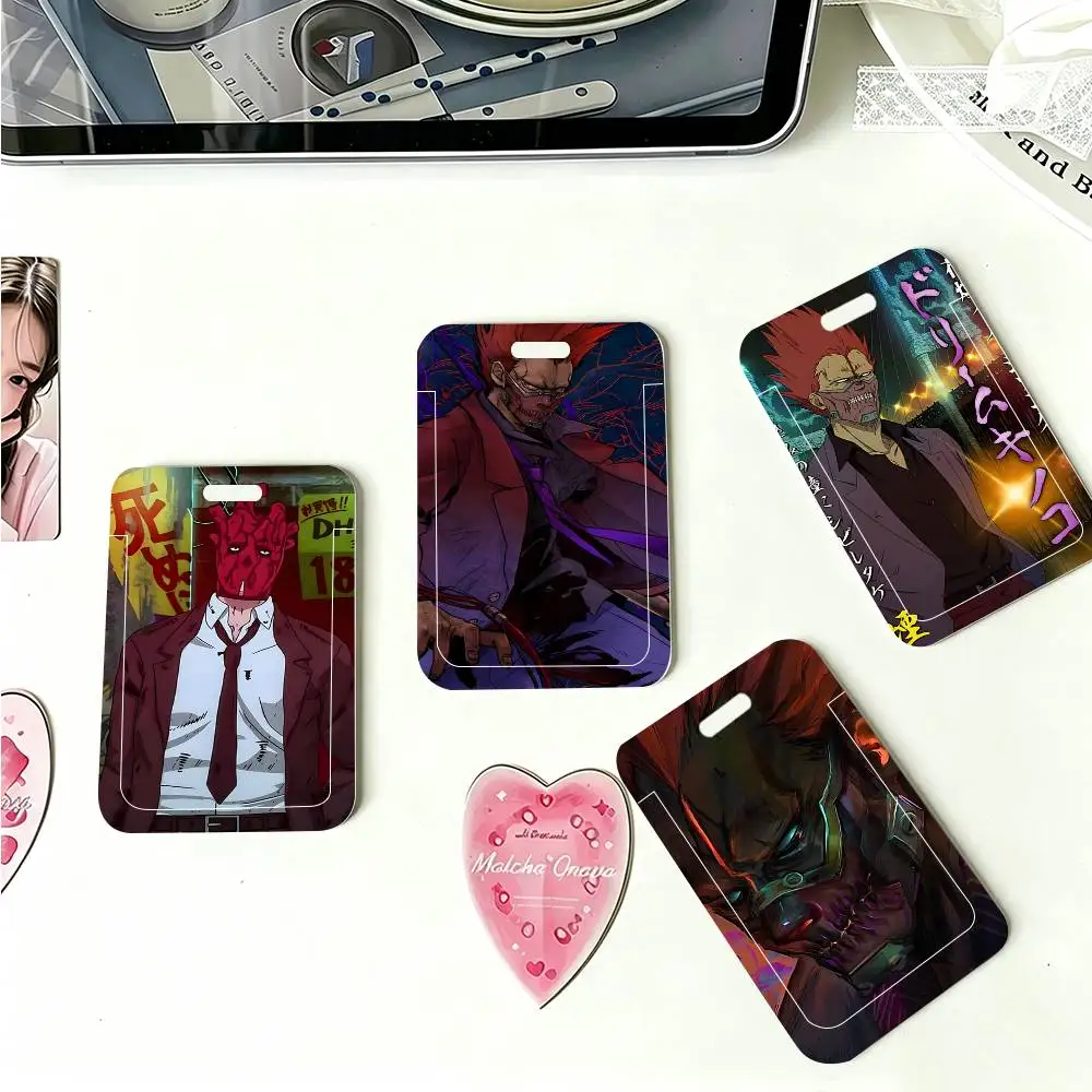 1pc D-Dorohedoro Anime ID Card Sleeve School Card Access ID Card Bus Meal Card Protective Sleeve Easy Push