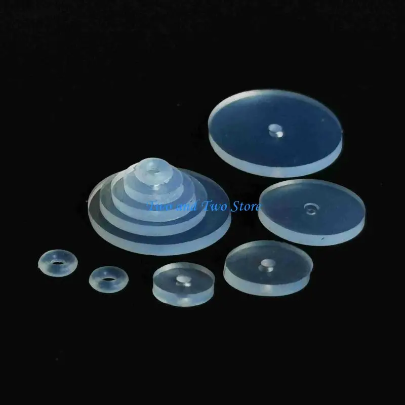 

HX6F Pack of 100 Clear Plastic Earring Stoppers Secure Ear Holes Protective Patches Silicone Discs for Hyperplasia Healing