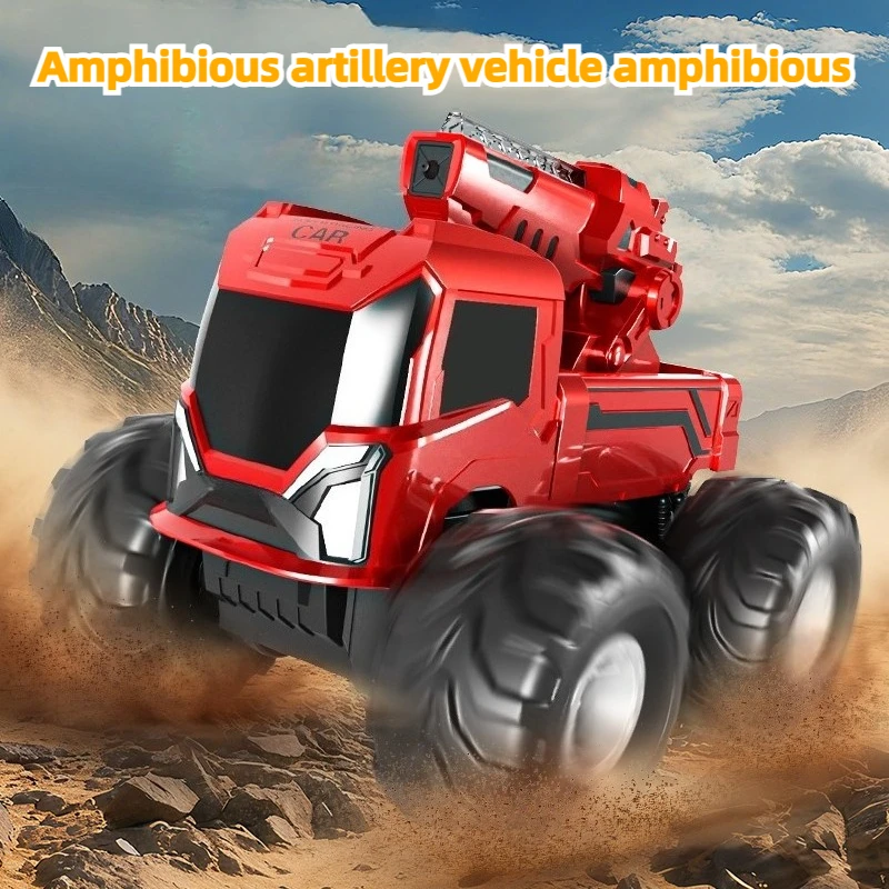 

Q226 Amphibious 4WD Remote Control Climbing Vehicle with Water Cannon Launcher 2.4G Remote Control High-Power Racing RC CarToy