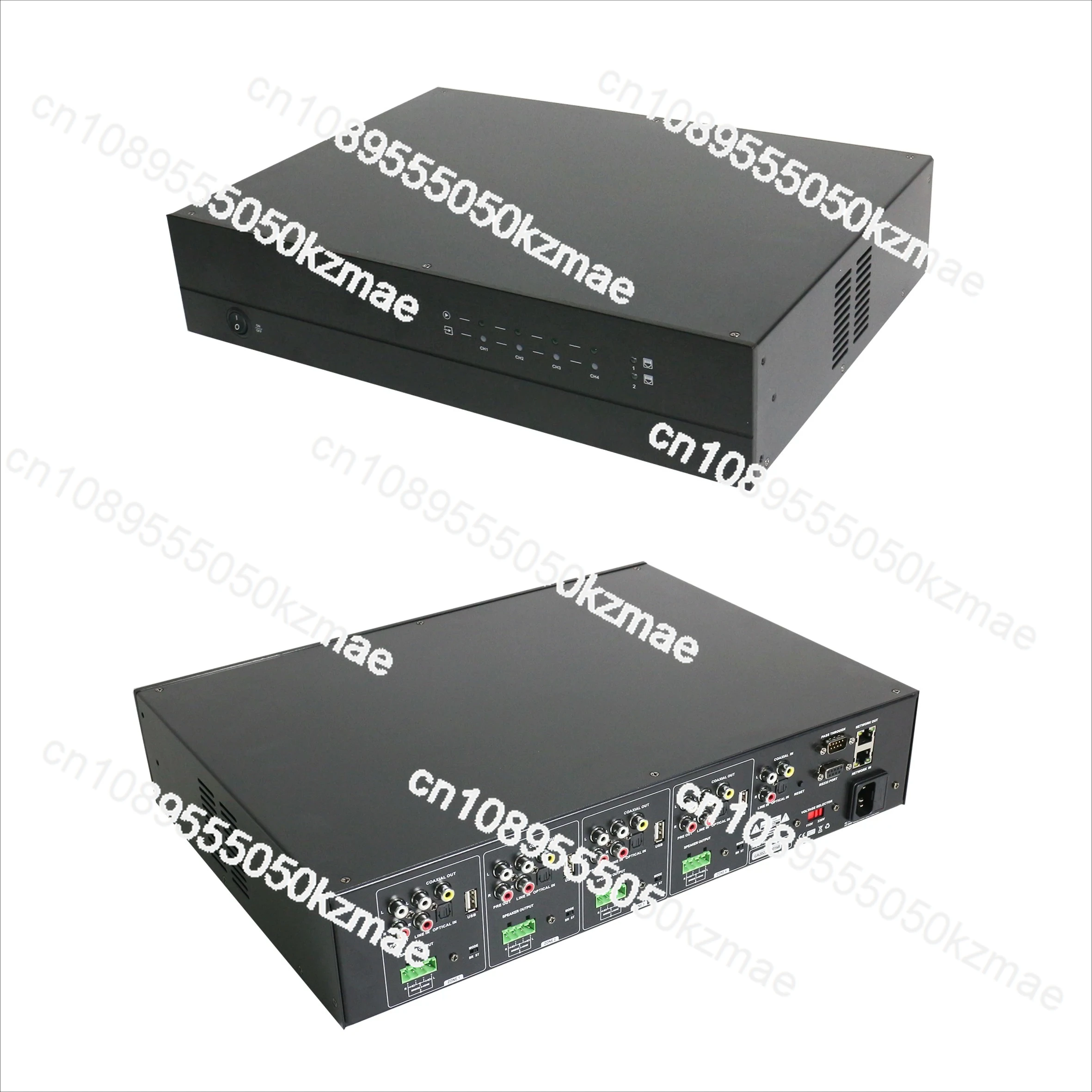 Smart 4‑Zone WiFi Audio Amplifier 8×50W 8‑Channel Wireless Multi‑Room Stereo AMP Professional Smart Home Background Music System