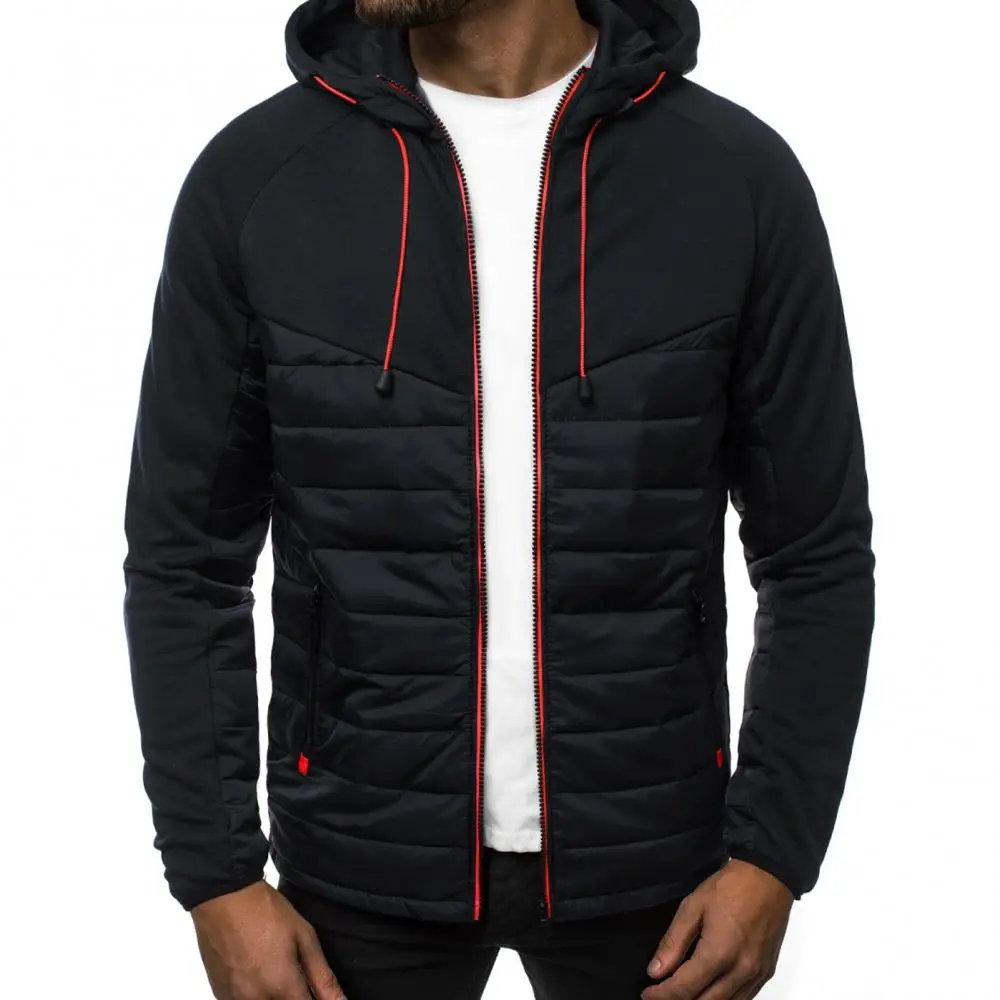 Veste à Capuche pour Homme, Manteau Chaud et Décontracté, Fermeture Éclair, Collection Automne Hiver