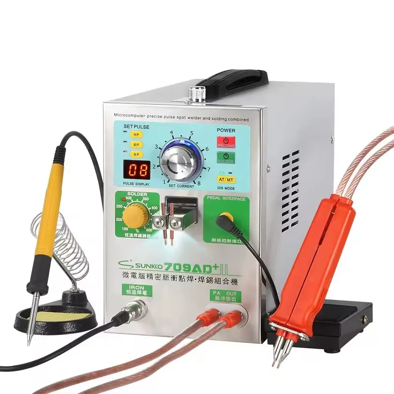 SUNKKO 709AD+ Battery Spot Welder Machine 4in1 Fixed pulse Moving Pulse Spot welding Induction Automatic