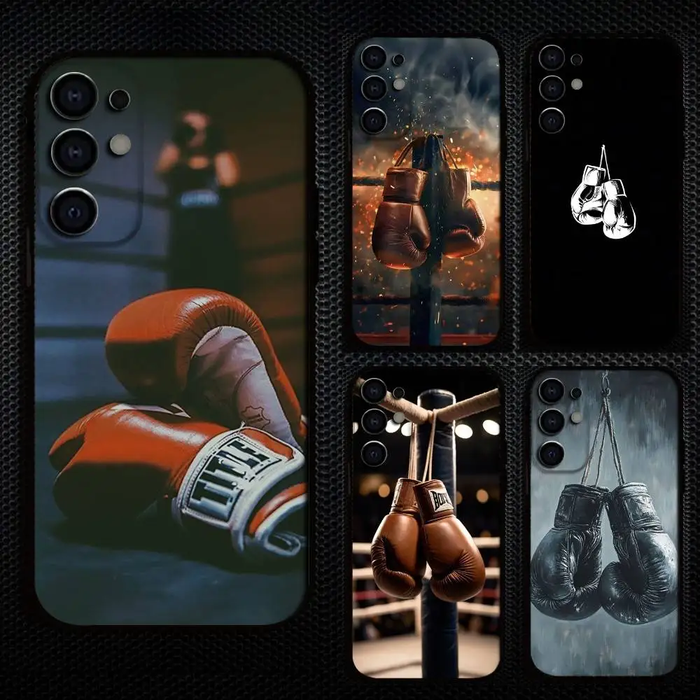 

Boxing gloves Sport Phone Case For Samsung S25,S24,S21,S22,S23,S30,Ultra,S20,Plus,Fe,Lite,Note,10,9,5G Black Cover