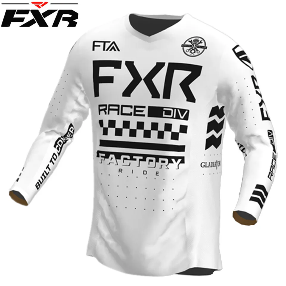 FXR Downhill Jersey Motocross Shirt Mountain Bike Mtb Shirt Men Offroad DH Motorcycle Motorcycles Sportwear Racing Motorsport